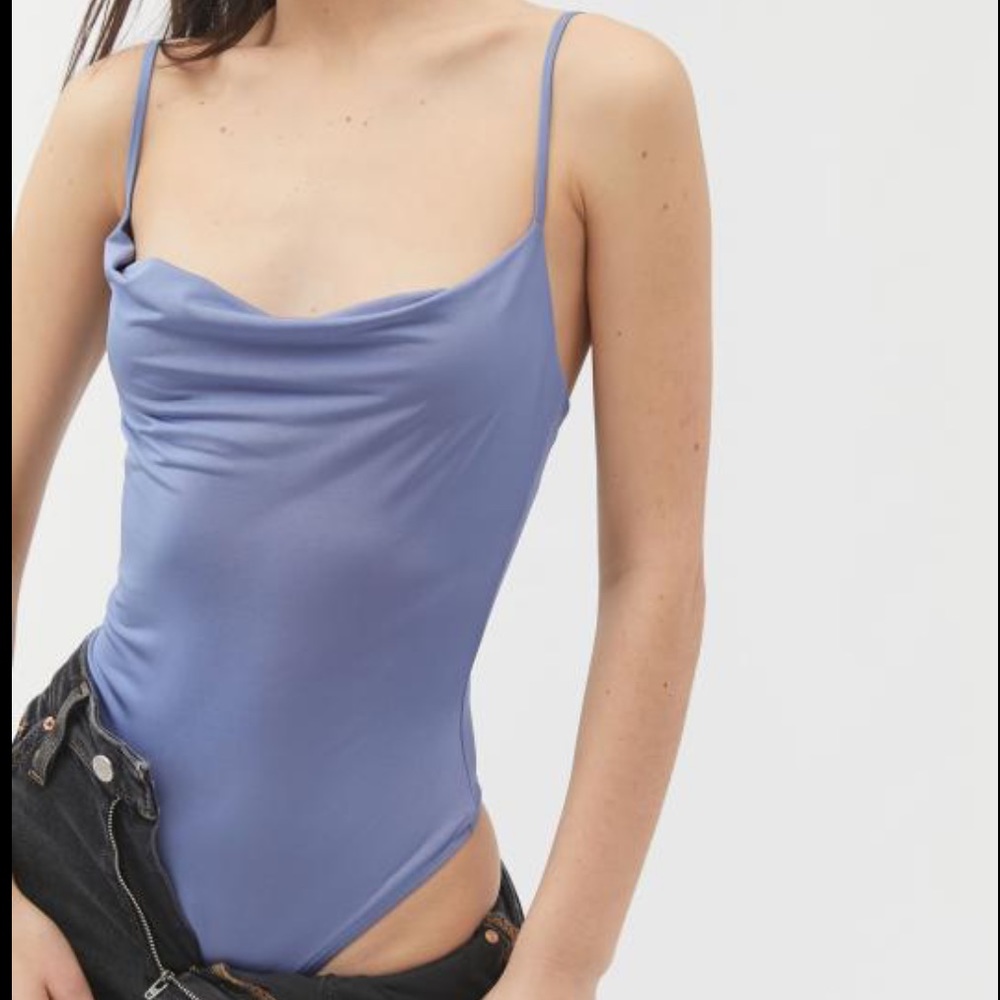 URBAN OUTFITTERS - OUT FROM UNDER light purple cowl neck bodysuit